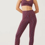 Outdoor Voices NWT Flow 7/8 Leggings in Heatwave XXS Red Blue Buttery Soft Yoga Photo 0