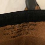 1990s Goth grunge Black 100% Genuine Leather chunky clogs with silver buckle detail Photo 3