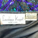 Laurence Kazar  Vintage Women’s Metallic Sequin Beaded‎ Formal Wearable Art L Photo 4
