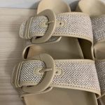 Time and Tru womens khakii slip on dress footed buckled slides size 9 Photo 2