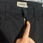 L'Agence Rachel High Rise Slim Straight Jean In Black Noir Size 26 Photo 4