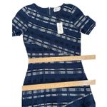 Milly Directional Plaid Knit Bodycon Hi-Low Dress Women's Size XS/S Side Flounce Photo 12