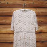 Mac Duggal  94071 Womens Beaded Fringe Quarter Sleeve Column Gown Dress Photo 10