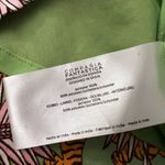 Compania Fantastica 70s Retro Vibe tiger Whimsical Safari Animal Print Dress S Green Photo 3