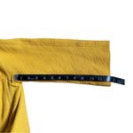 Chico's  Textured Swing Jacket Size Medium Mustard Office Professional Photo 3