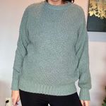 American Eagle Oversized Chunky Knit Sweater | EUC | XS | Sage Green | Cozy Photo 6