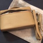 NWT Crossbody Purse Convertible Clutch Top Handle Removable Adjustable Strap Tan Gray Photo 8