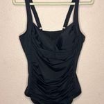 Swimsuits For All Ruched Twist Front One Piece Swimsuit. Size 18 Black Photo 1