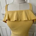 Forever 21  yellow tank ruffle overlay dress Photo 3