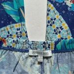 Johnny Was  Blue Koi Fish Crop Pull On Pants Size Small NWOT Photo 2