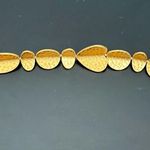 Kate Spade  New York  Worn Gold Metal Petal Bracelet 55g. Photo 9