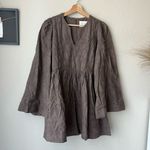 Tuckernuck NEW Hyacinth House Brown Becca Bell-Sleeved Mini Dress Size M Photo 2