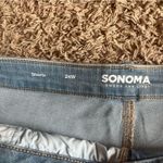 Sonoma NWT! Light Wash Distressed High Rise Jean Short Size 24W Photo 2