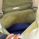 Kipling  moss green with colbalt blue lining crossbody bag Photo 2