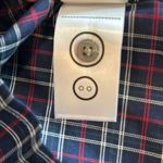 Untuckit Plaid Tara Shirt Women’s, Navy/Red, Size 10, NWT Blue Photo 11