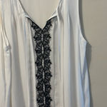 Violet+Claire  White and Black Lace Blouse Photo 0