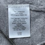 Talbots  Sequin Cardigan Sweater Lambswool Business Casual Career Church Gray Tan Photo 10