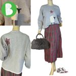 Gildan GRAY SHEEP THEMED CREW NECK PULLOVER SWEATSHIRT (M) Photo 1