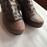 Naot Precious Dress Pump Brown Leather Heel Clog Cutout Slip On Comfort Shoes 7 Photo 3