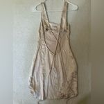 Princess Polly “Cobie” Satin Mini Dress Open Back Lace up Photo 3