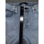 Hudson  Jeans‎ Women 28 Mid Rise Cropped Frayed Straight Leg Bleach Denim Pants Photo 3