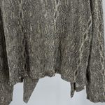 Chico's  Shimmering drape open front metallic crinkle jacket XL party office Photo 3