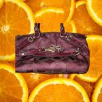 Coach Crimson Red Art Signature C Jacquard Dotted Sophia Satchel Shoulder Bag Photo 4