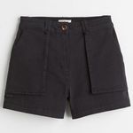 H&M Black Cargo Shorts Photo 0