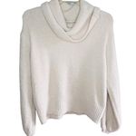 Ruby Moon  Chunky Cowl Neck Cream Fuzzy Sweater Size S Photo 0