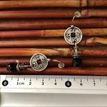 Chico's Chico’s Silver Tone & Glass Bead Earrings Photo 3