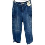 L'Agence NWT L’AGENCE Brooklyn High-Rise Straight-Leg Cargo Jeans Size 28 Photo 6