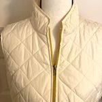st. john's bay St.John’s Bay|| Cream (winter white) quilted vest with gold accents. Photo 1