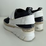 Kenzo Espadrille Sneakers Womens 8.5 EU 39 Black White Platform Rope Slip On Photo 5