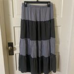 POL Tiered Maxi Skirt - Light Gray and Dark Gray. NWOT Photo 4