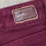 Paige Y2K  Peg Skinny Slim Jeans Women’s 28 Burgundy Maroon Swiftie Academia Vamp Photo 14