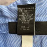 Lane Bryant  Button Front Shirt Womens 20 Blue Collar Long Sleeves Cotton Stretch Photo 5