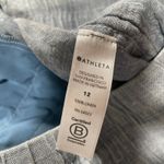 Athleta Pants 12 Blue Cabo Wide Leg Linen Coastal Resort Cruise Vacation Casual Photo 3