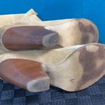 Carlos Santana  tall tan suede boots with heels Photo 5