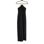 superdown New Laurien Cross Front Dress in Black Maxi White Backless Gown XS Photo 2