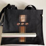 Quilted koala koala Kanvas go town Crossbody tote bag black gold elephants NWOT Photo 7