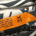 Black & White Geometric Patterned Flowy Maxi Skirt Size 3X Photo 3