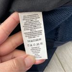 Free People  Jacket vegan suede bomber moto cool & clean womens Navy Blue size 6 Photo 6