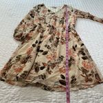 Staccato  Long Sleeve Floral Dress in Cream and Brown Photo 3