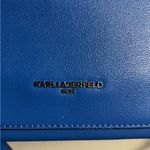Karl Lagerfeld Paris Lourdes Blue Crossbody Bag with wristlet strap Photo 1