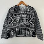 K. Jordan Black White Tweed Blazer Jacket Large Office Formal Photo 2