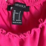 Forever 21  hot pink Barbiecore size small long sleeve ruffle crop top Photo 2