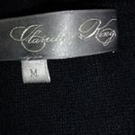 Claridge + King M 10/12 Cashmere Silk Long Sleeved Sweater Zip Sleeves Top Silver Size M Photo 2