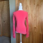 Y2k Coral Pink Sheer Lace Bolero Style Top Bell Sleeves Size M Photo 2