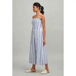 Club Monaco  Allentin Strapless Striped Wide Leg Linen Jumpsuit Photo 1