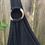 Black Maxi Ribbed Summer dress with Slits & Ring detail M Size M Photo 3